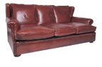 churchill leather sofa